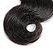 Rechoo Virgin Double Weft Hair Bundles Deal 6A Grade Mixed Length Brazilian Virgin Remy Human Hair Extension Weave 3 Bundles 300g - Natural Black,Body Wave (10