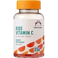 Amazon Brand - Mama Bear Vegan Kids Vitamin C, 60 Gummies, Immune Health, 125 mg Vitamin C per gummy