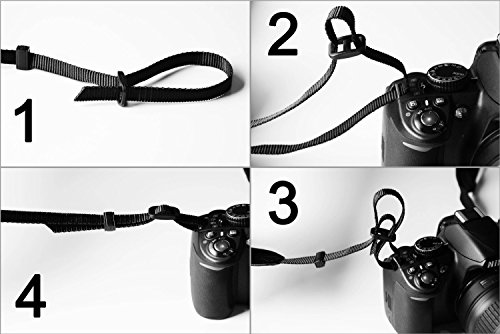 Camera Shoulder Neck Strap Belt For DSLR SLR Digital Camera (Black & White & Red )