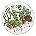 CUTICATE Pot Plant Pattern - Stamped Embroidery Kit with Embroidery Hoop 20cm for Beginners Starters DIY Sewing Crafts - EC001