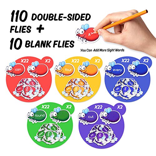 Gamenote Sight Words Swat Game - 220 Dolch Site Word with 4 Fly Swatter from Pre K to 3rd Grade Kind - //medicalbooks.filipinodoctors.org