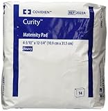 Covidien Curity Maternity Pad Heavy 4.33 x 12.25 (3 Packs of 14 Pads) by COVIDIEN