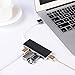 USB 3.0 Hub RSHTECH Aluminum 4 Port Ultra Slim USB 3.0 Data Hub Splitter Portable USB Port Expander for Laptop and PC (Silver)
