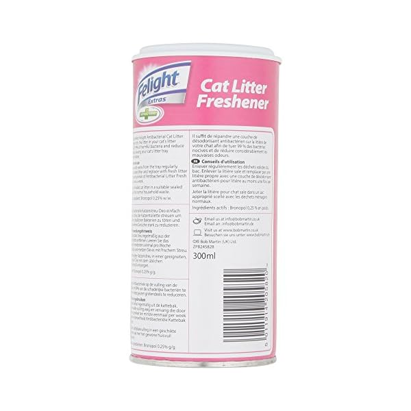 Felight | Antibacterial Cat Litter Freshener Powder, with Floral Peony Scent | Effective Odour Control, for Longer…