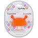 Mombella Mimi the Mushroom Super Soft Skin-like Infant Nipple Shaped Soothing Teether for Sucking Babies, Help with Breast Feeding Waning and Prevent Digit Sucking. For 0-6months, Orange