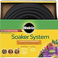 Swan Products MGSPAK38100CC Miracle-GRO Soaker System Customizable Hose with Push on Fittings, 100
