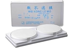 Superfine Glass Fiber Filter Paper - GF Polymer Dust Filter with 0.22/0.45 Micron Pore Size(60mmx0.0016mmx50pcs)
