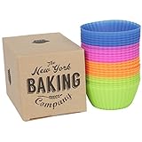 The New York Baking Company | 24-pack Reusable Silicone Baking Cups / Cupcake Liners
