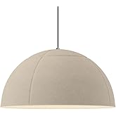 ET2 Lighting E34614-LC Wimbledon - 12W 1 LED Pendant-8 Inch Tall and 16 Inch Wide, Finish Color: Light Cream