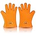 Heat Resistant Silicone BBQ Oven and Grill Gloves with 444 Page Grilling Recipes Ebook