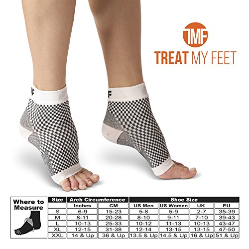 Plantar Fasciitis Compression Socks By Treat My Feet – Relief From Foot Pain, Swelling & Edema – Improves Blood Circulation, Achilles Heel & Arch Support – FDA Registered Ankle Sock (Small - 3pack)