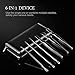 6-in-1 Blackhead Remover Kit Stainless Steel Bend Curved Blackhead Acne Clip Tweezers Blemish Pimple Comedone Extractor Tool