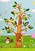 Baby Care Play Mat (Large, Playful - Birds on The Tree) 82'' x 55'' Original One-Piece Reversible Rollable Waterproof Play Mat for Infants, Babies, Toddler, and Kids