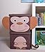 Clever Creations Cute Monkey Stackable Storage Organizer Collapsible Storage Box Any Room | Perfect Size Chest for Organizing Dog Toys, Clothes, Shoes and More!