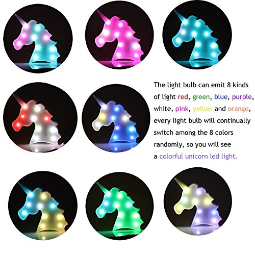 Battery Operated Night Light LED Marquee Sign with Wireless Remote Control for Kids' Room, Bedroom,  - //coolthings.us