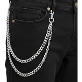 SABOZE Pants Chain Wallet Chain, Clothing Accessory for Jeans | Wearable Clothing Accessory, Heavy-Duty Alloy, Perfect for Streetwear, Punk & Y2K