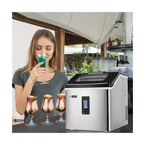 VIVOHOME Electric Portable Compact Countertop Automatic Square Ice Cube