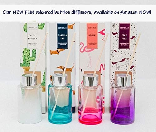 James & Co No.7 Vanilla (Sweet Vanilla) 100ml Home Fragrance Reed Diffuser Set, White, 100 ml (Pack of 1) - Image 4