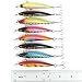Aorace Saltwater Fishing Lures Squid Laser Salwater 3D Minnow Fishing Lures Salt Swimbait Wobbler
