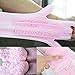 Marsoul Magic Saksak Silicone Gloves Wash Scrubber, Heat Resistant Reusable Brush Silicone Dish Scrubber for Cleaning, Household, Dish Washing, Washing the Car, Pet Hair Care (Pink)