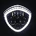 VICTORY Led Headlight with Halo Angel Eye DRL LED Headlamp For 07-17 Victory Motorcycle Cruisers Cross Road Country-Black