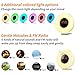 cloudsplits Sunrise Wake up Light Digital Alarm Clock Radio. Sunset and Sunrise Simulation, Snooze Function, FM Radio, 7 Colors, 6 Natural Sounds, 10 Brightness Levels, Night Light, Touch Control