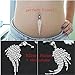 ZWZCYZ 2017 New Hot Rhinestone Tassel Navel Dangle Button Belly Ring Bar Body Piercing Jewelry 14 gage
