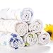 Binztec Baby Muslin Washcloths and Towels 100% Cotton 30cm30cm Soft Healthy Multifunctional (6 pcs)