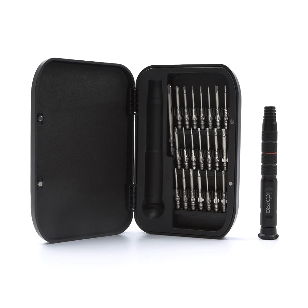 ilabPRO 23 Piece Precision Screwdriver Set Toolkit with Magnetic Micro Screwdriver and bits for Phone, Tablet, Laptop, PC, Watch and Glasses Repairs