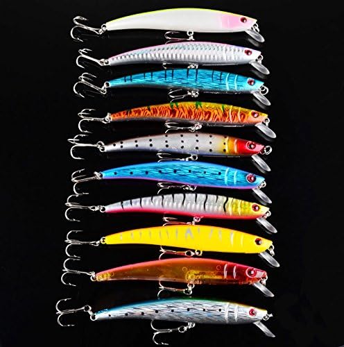 Fishing Baits Set Lot Minnow Fishing Lure Crank Bait Hook Bass Crankbait Tackle 11.2g/11.5cm #10pcs #20pcs #30pcs (20)