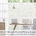 Privacy Window Film White Cross, Self Adhesive Frosted Window Film Removable Static Cling Decorative Glass Window Sticker No Glue UV Blocking Window Cling Blind for Office Kitchen 17.5x78.7inches