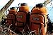 Water Bottle Holder for 64oz Bottles by Wild Wolf Outfitters - Orange - Carry, Protect and Insulate Your Best Flask with This Military Grade Carrier w/ 2 Pockets & an Adjustable Padded Shoulder Strap