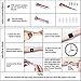 3 Pack Upgraded Temporary Tattoo Paste Cone India Art Drawing Kit Tattoo Stickers with 48 x Adhesive Stencil, Color Black