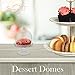 SpecialT | Mini Cake Stand – Mini Cake Plate with Stand and Dome Cover, Single Cupcake Stand Mini Dessert Plates 48-Pack