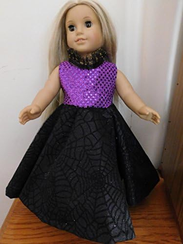 18" Doll Dress that fits American Girl Doll Purple Sequin Bodice