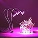 2018 New Triple Head Led Grow Light, Anzonto Desk Clip Lamp with 360 Degree Flexible Gooseneck and Triple on/Off Switch for Indoor Plants Greenhouse Office (15W Triple Head)
