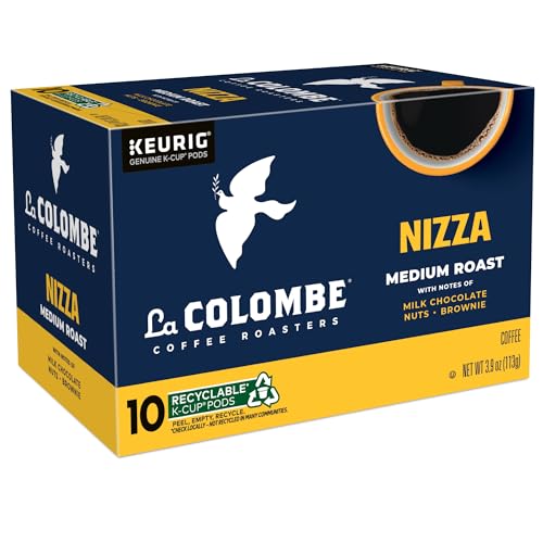 LA COLOMBE® COFFEE ROASTERS NIZZA MEDIUM ROAST COFFEE, SINGLE SERVE KEURIG® K-CUP® PODS, 10-COUNT BOX
