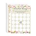 Best Paper Greetings Floral Bridal Shower Games - Bingo, 50 Sheet Rustic Wedding Game Cards, Party Supplies for Bachelorette Party and Wedding, 50 Vintage Cards Included, 5 x 7 Inches, Beige