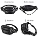 Beautier Cowhide Leather Large Size 7 Pockets Fanny Pack, Waist Pack with Adjustable Strap for Outdoors Workout Traveling Casual Running Hiking Cycling
