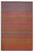 Fab Habitat Outdoor Rug - Waterproof, Fade Resistant, Crease-Free - Premium Recycled Plastic - Striped - Porch, Deck, Balcony, Mudroom, Laundry Room, Patio - Cancun - Multicolor - 3 x 5 ft