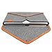 TOPHOME Laptop Sleeve Case for Apple MacBook Air 13 and MacBook Pro 13.3 Laptop Briefcase Business Office Bag Notebook Carrying Case Handbag Genuine Leather Bag Air Pro Case Wool Felt Handmade Grey