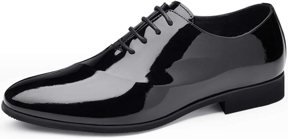 WWJ - Men's Derby shoes, bright black, personality (38-46)