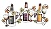 Deco 79 Metal Wine Home Wall Decor Wire Wall Sculpture with Leaf and Scroll Accents, Wall Art 36