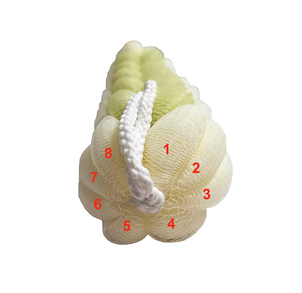 2-Pack Bolder Long Stretch Back Scrubber,Exfoliating Loofah,Mesh Pouf Bath Shower for Men and Women: Beauty