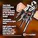 Magnetic Wristband by Roslewi - 15 Magnets, 2 Pockets - Holding Screws, Nails, Drill Bits, Metal Tools - Best Father's Day Gift Idea for Men, Dad, Husband, Women, Boyfriend, Him, Her (Black)