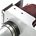 For Ford F-150/Expedition Silver Coated Aluminum Air Intake Pipe+Red Filter System