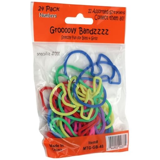 Groooovy Bandzzzz Shaped Rubber Bands - Numbers - 24 - Image 5