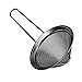 Homestia Cocktail Strainer Fine Mesh Strainer Stainless Steel Professional Bar Tool Conical Food Strainers 3 inch Black