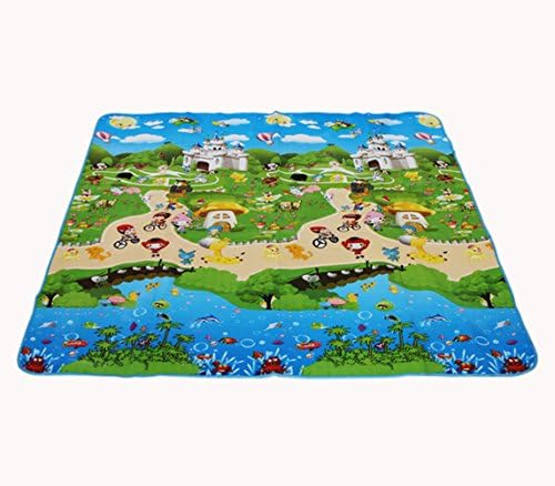 Waterproof Beach Picnic Outdoor Blanket,Perfect For Picnic,Traveling,Camping,Hiking,All-Purpose Mat (180X180cm, Animals Castle)