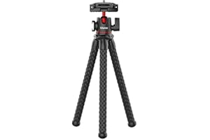 ULANZI MT-33 Flexible Mini Camera Tripod, Black, Compatible with iPhone 12 Samsung Canon Nikon Sony Cameras
